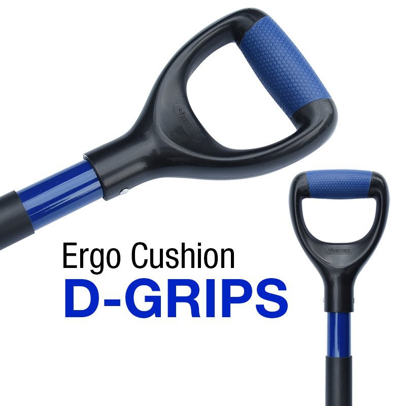 D grip of carbon steel spade