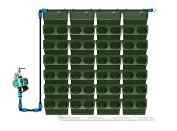Ghiveci cu flori care absoarbe apa