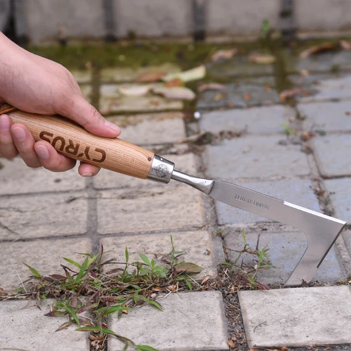 Plivitul grădinii este ușoară cu o mașină de plivit manual din inox