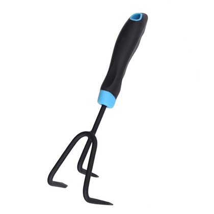 3 Tines cultivator de mână din oțel de carbon negru